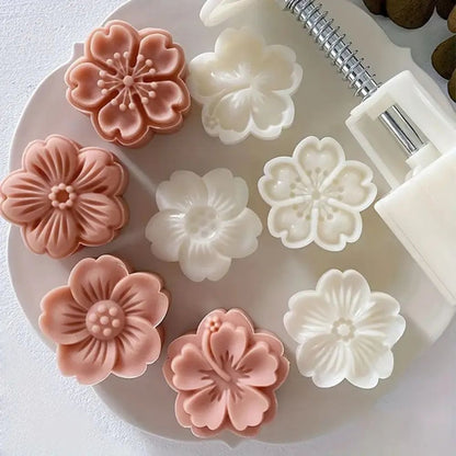 Set de 5 forme pentru prăjituri cu flori
